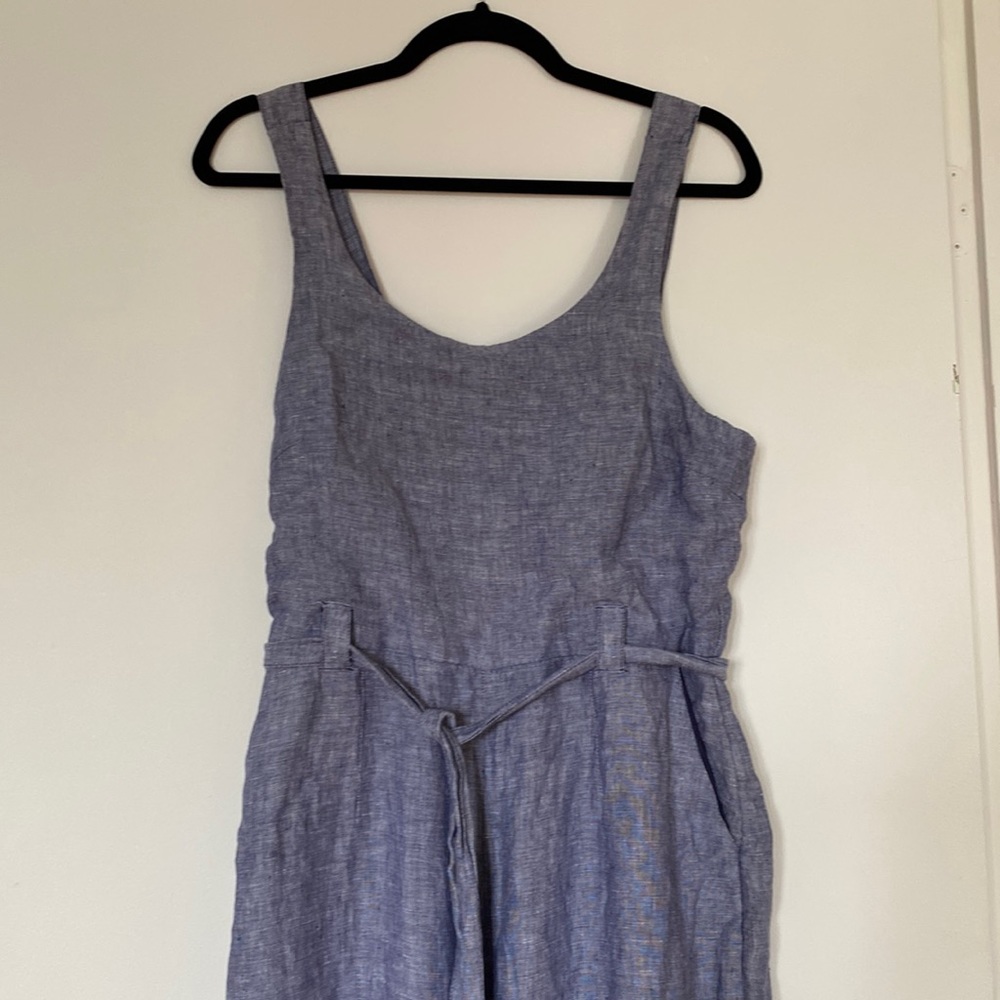 St Tropez West 100% Linen Jumpsuit